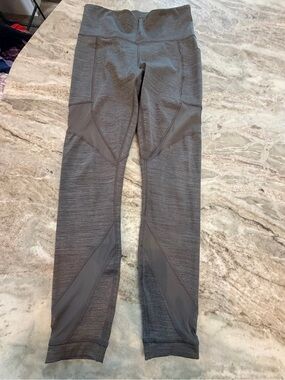Member’s Mark Compression Ankle Legging Charcoal Grey Heather Sz S